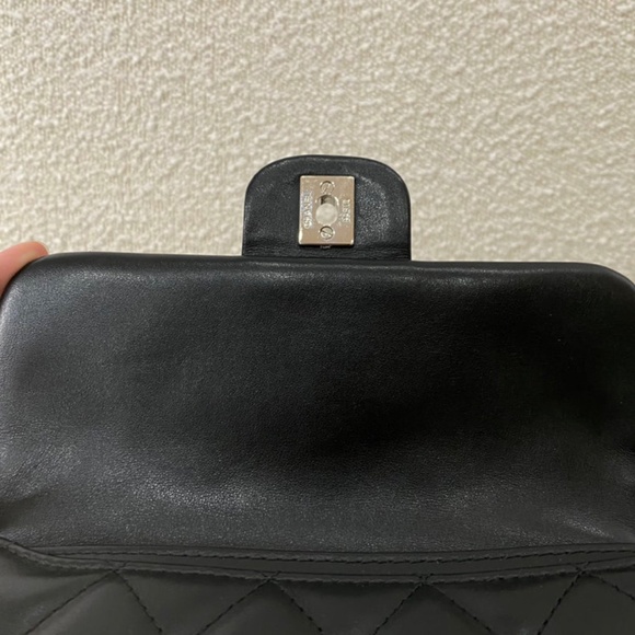 Authentic Pre-Owned Chanel CC Turnlock Flap Belt Bag Black Lambskin - Picture 10 of 15